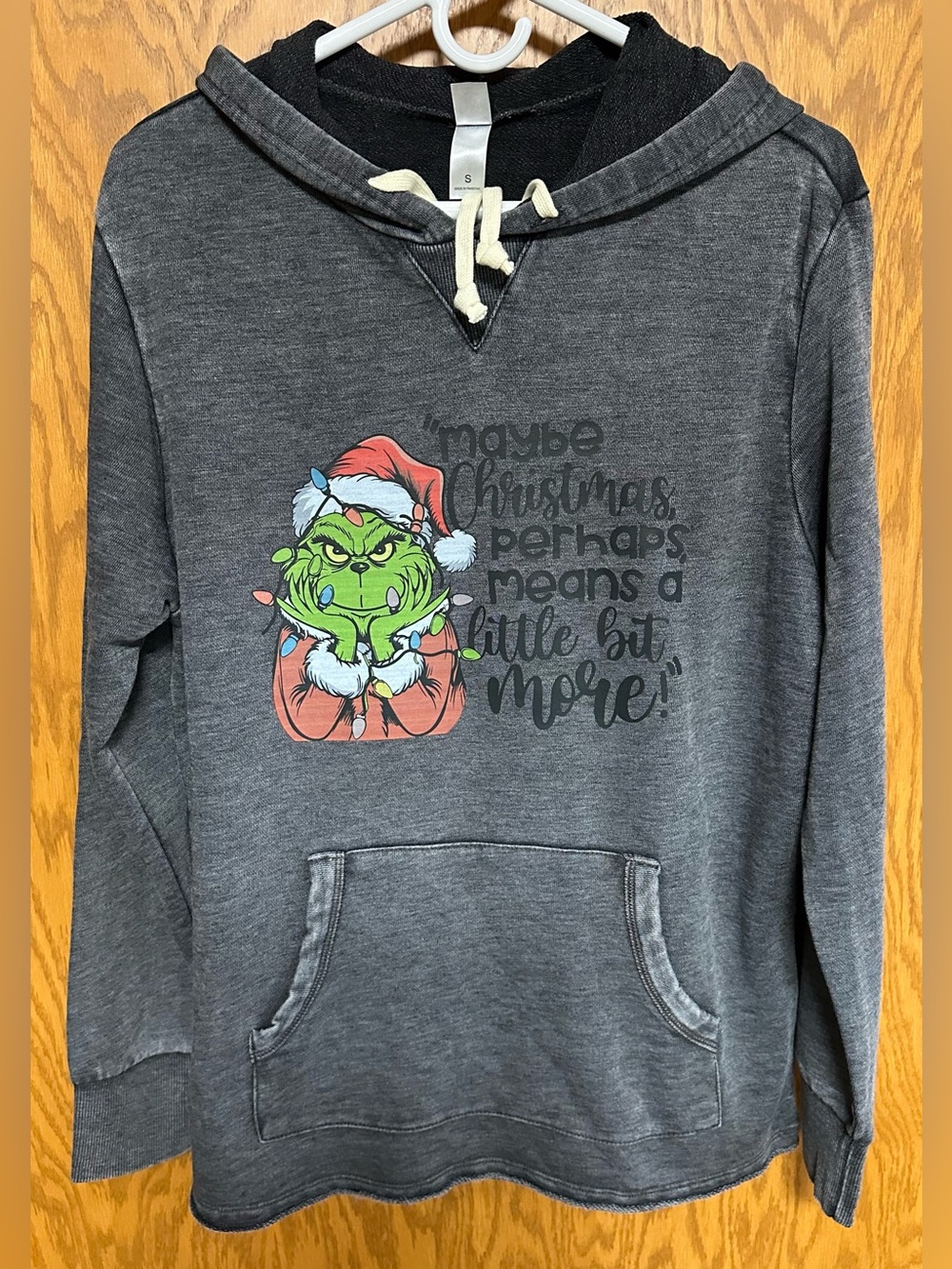 The Grinch/Christmas Graphic Pullover Hoodie - NIP